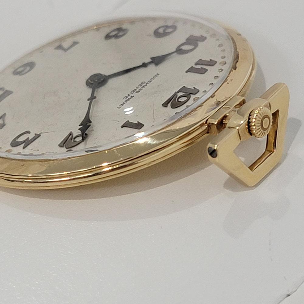 Men's Audemars Piguet 18k Gold Pocket Watch 1910s Vintage RA369 For Sale
