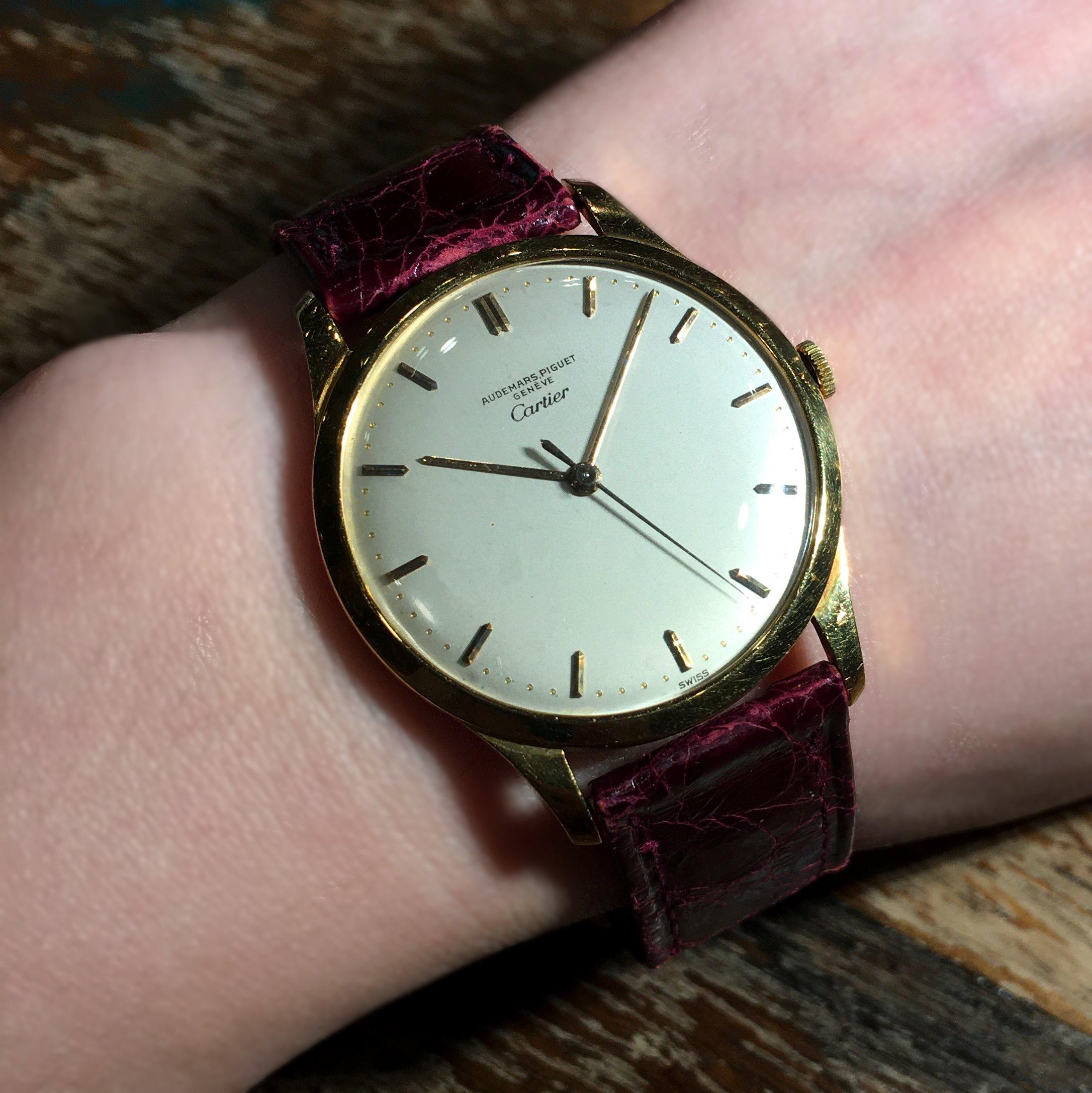 Audemars Piguet AP Cartier 18K Gelbgold Armbanduhr mit Handaufzug 1960-1970er Jahre 7