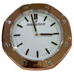 Vintage Audemars Piguet AP Officially Certified Rose Gold Wall Clock 