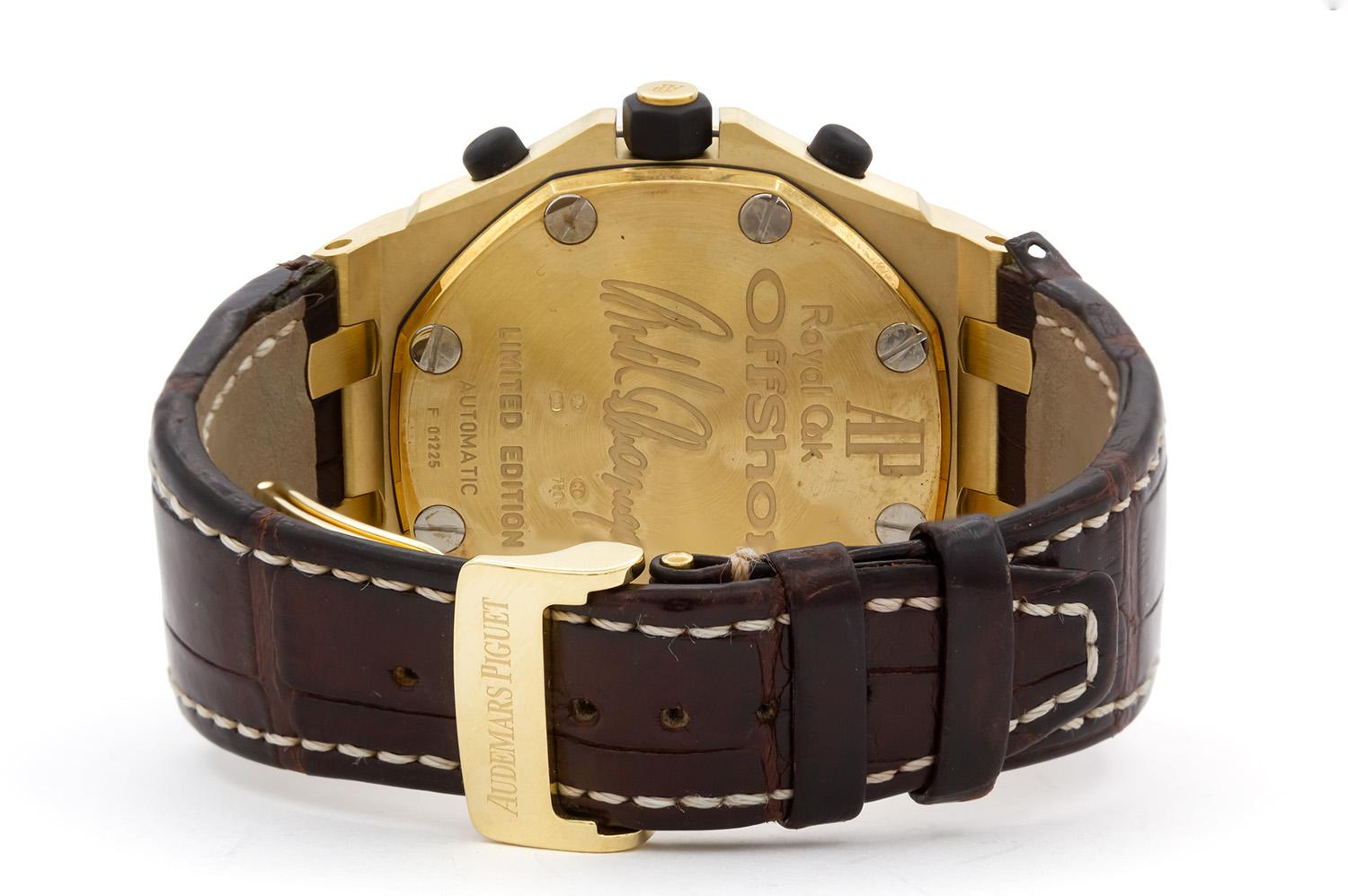 Contemporary Audemars Piguet Arnold Schwarzenegger LE Royal Oak Offshore 18k Gold 26007ba For Sale