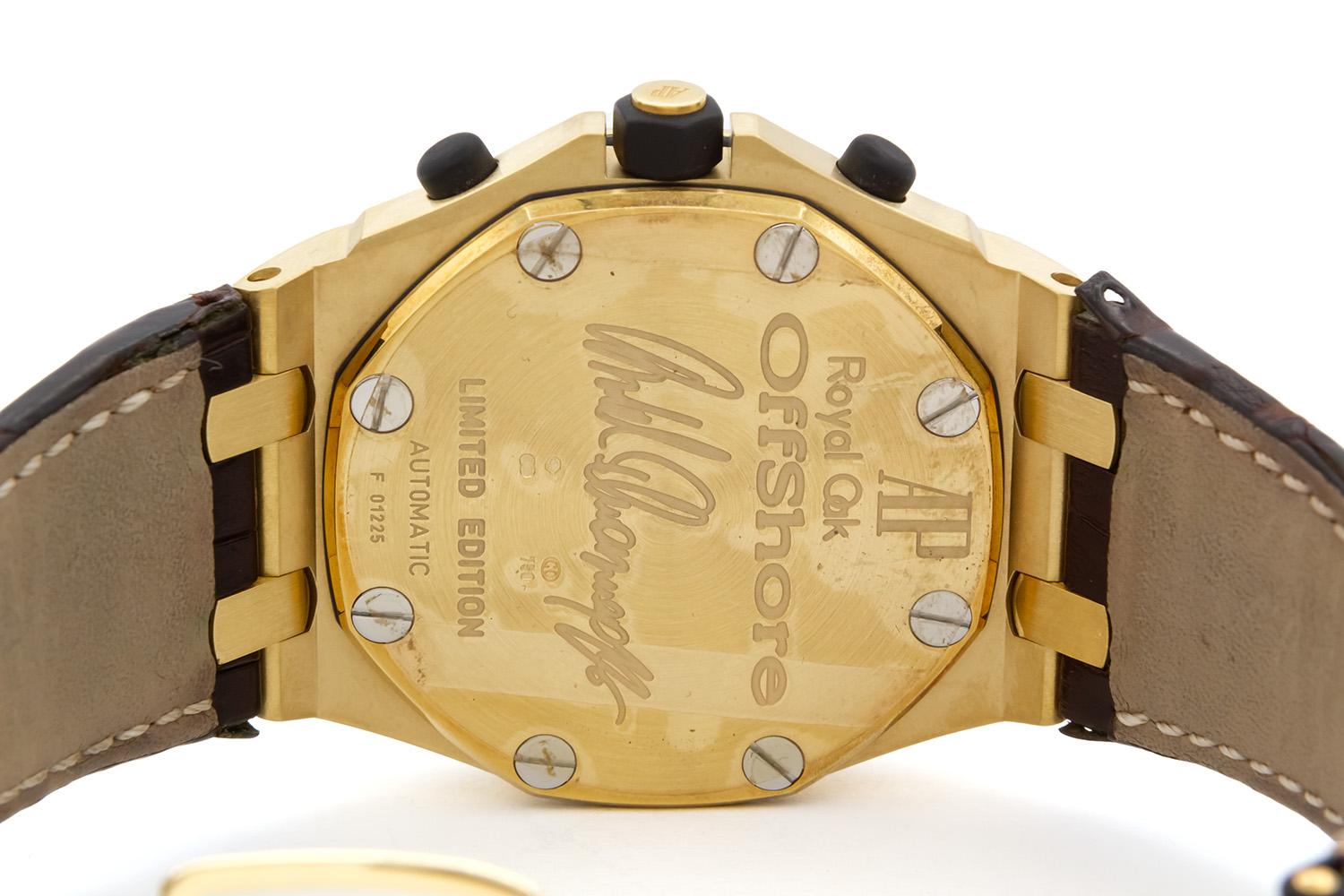 Men's Audemars Piguet Arnold Schwarzenegger LE Royal Oak Offshore 18k Gold 26007ba For Sale