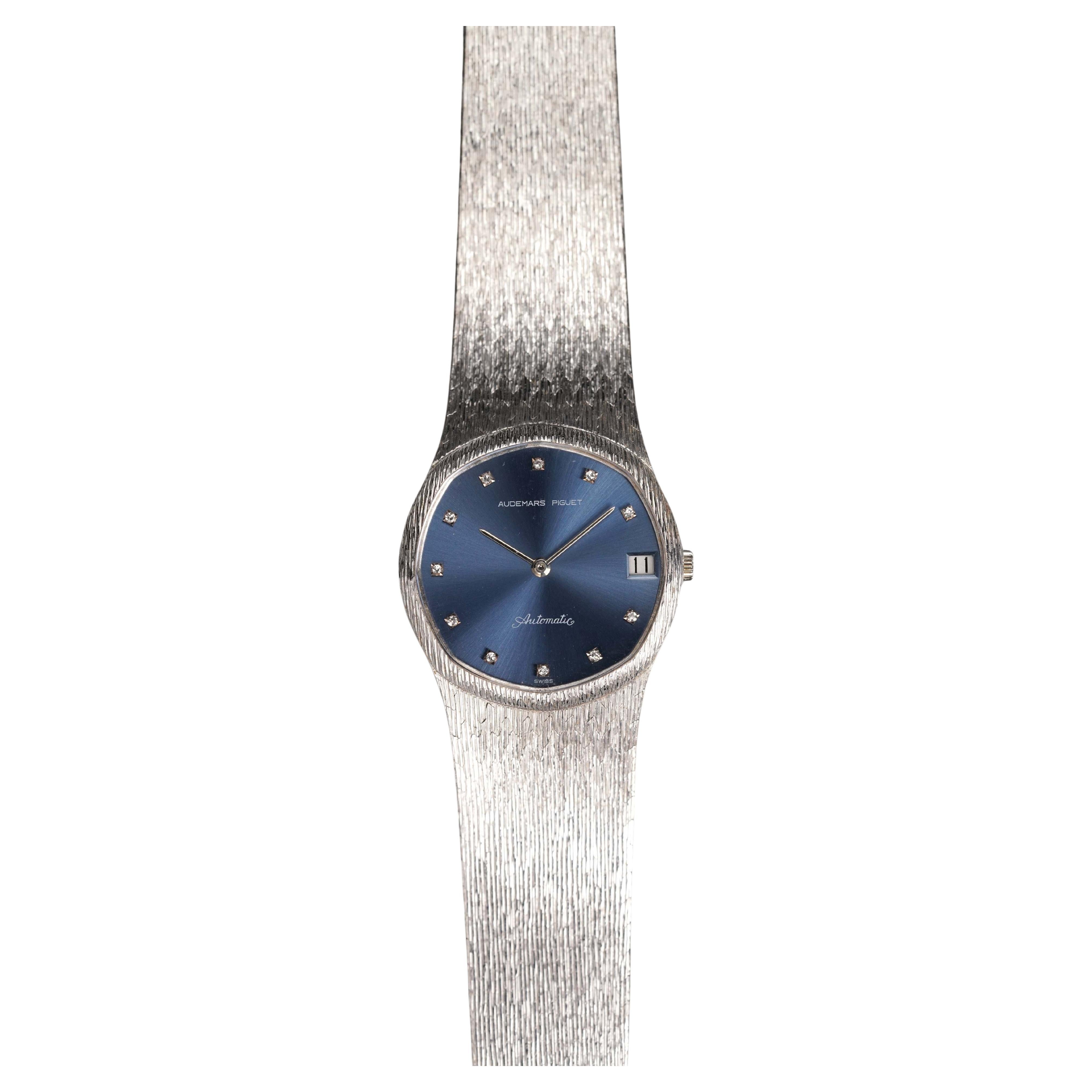 Audemars Piguet Automatic Watch in 18K White Gold, 1980s