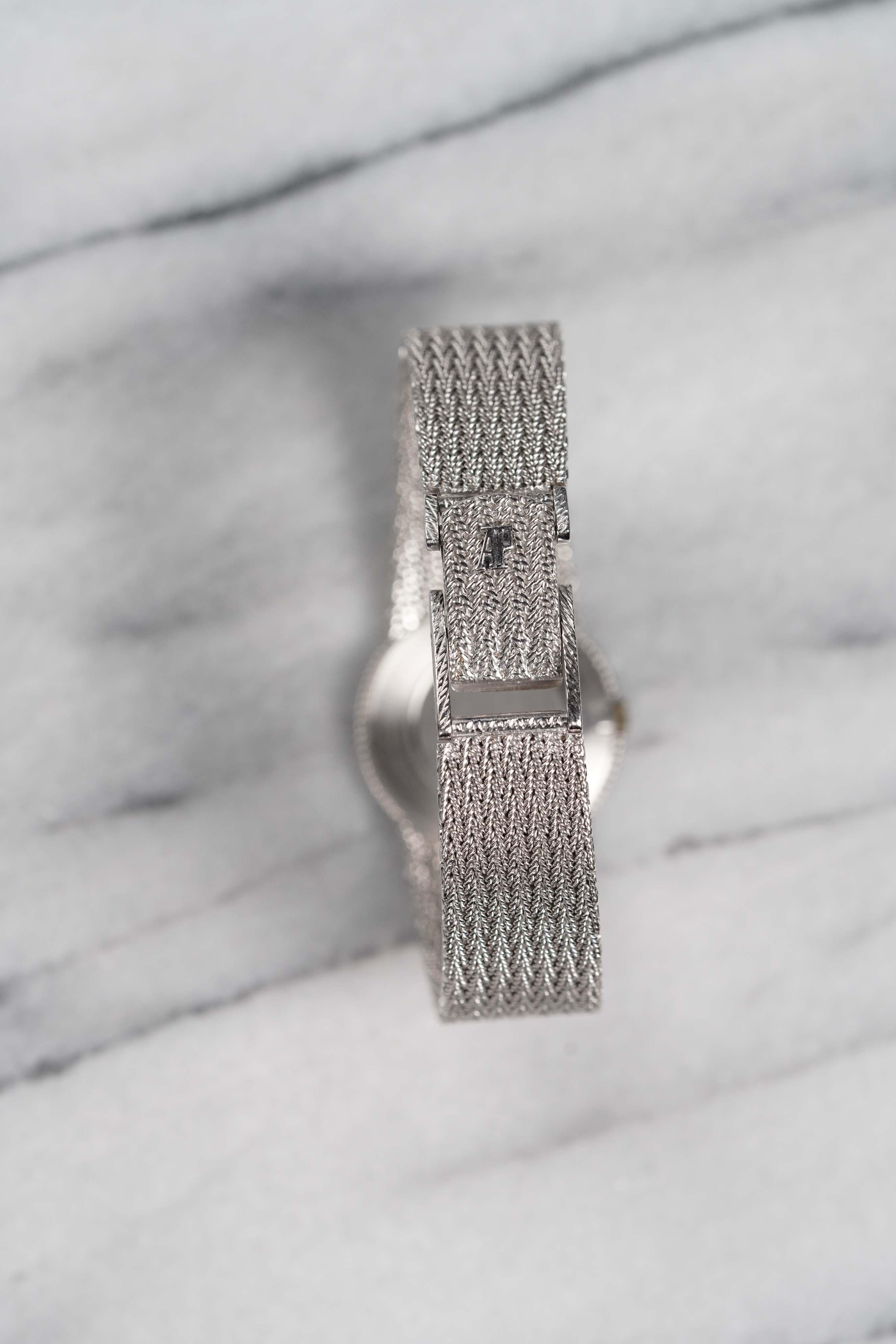 De las mujeres Reloj Audemars Piguet de aventurina en oro blanco de 18 quilates, 1975-1990 en venta