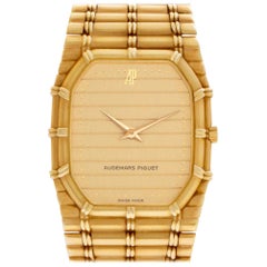 Audemars Piguet Bamboo 56205:: goldenes Zifferblatt:: zertifiziert und mit Garantie