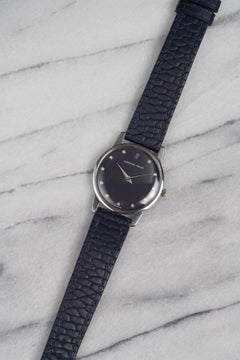 Audemars Piguet Blue Diamond Dial Watch in Stainless Steel, 1970s