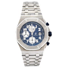 Audemars Piguet Blue Stainless Steel Royal Oak OffShore 25721ST.OO.1000ST.09.A M