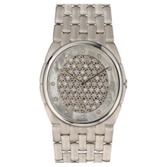 Audemars Piguet Bone' Pave Diamond Mother of Pearl 18k WG anni '80