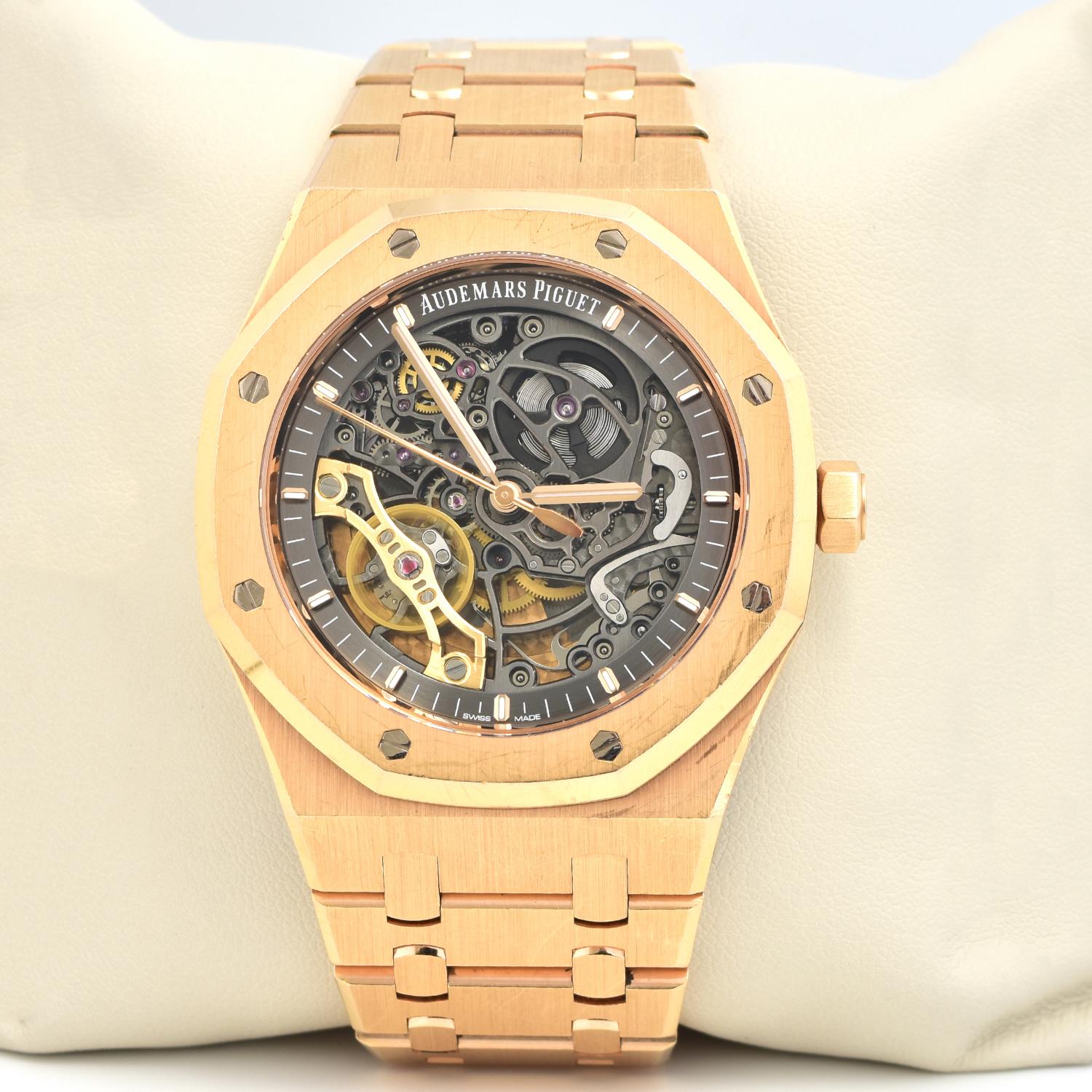 ap royal oak skeleton rose gold