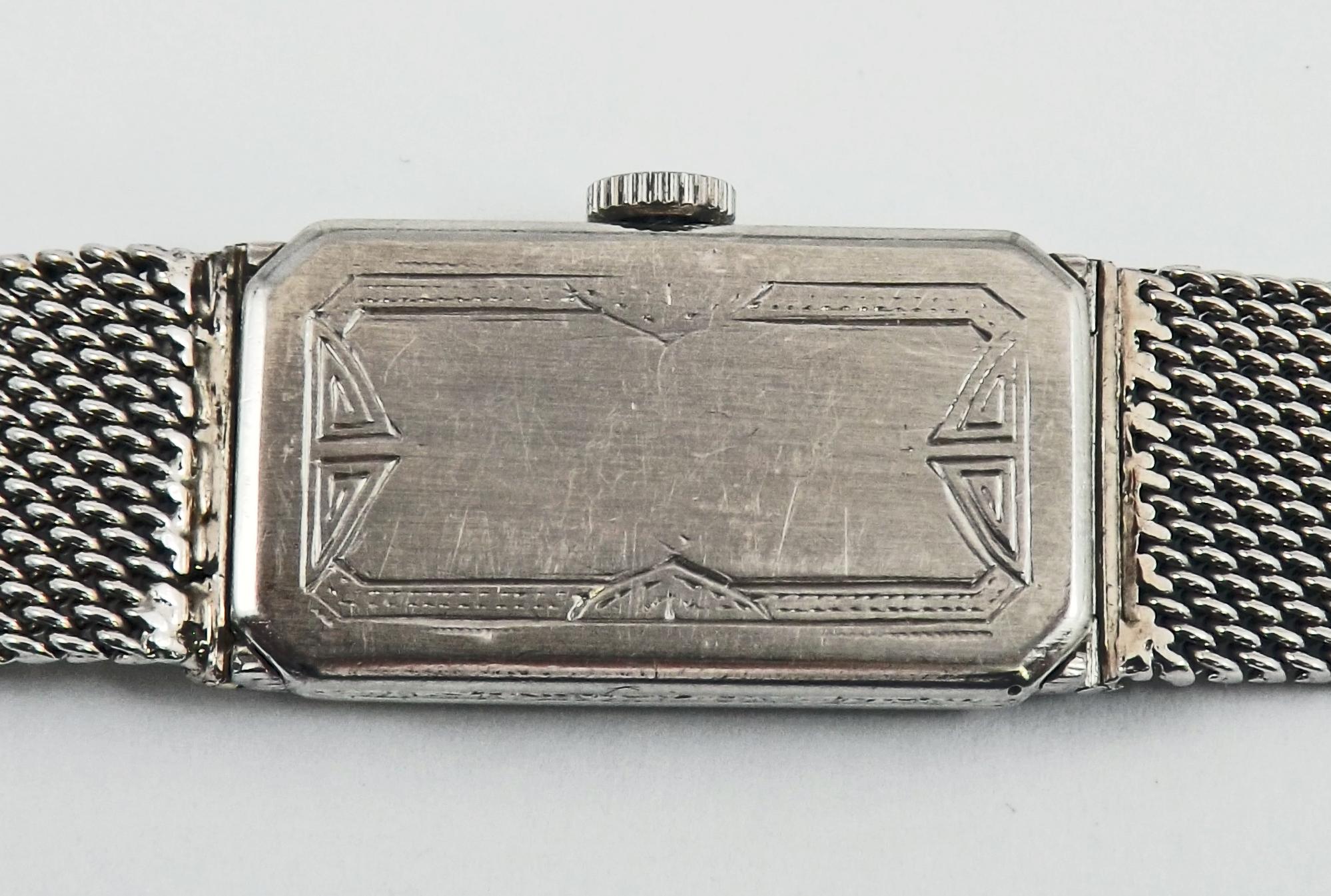 Audemars Piguet von J.E. Caldwell Damen-Platin-Diamant-Handarmbanduhr im Angebot 1