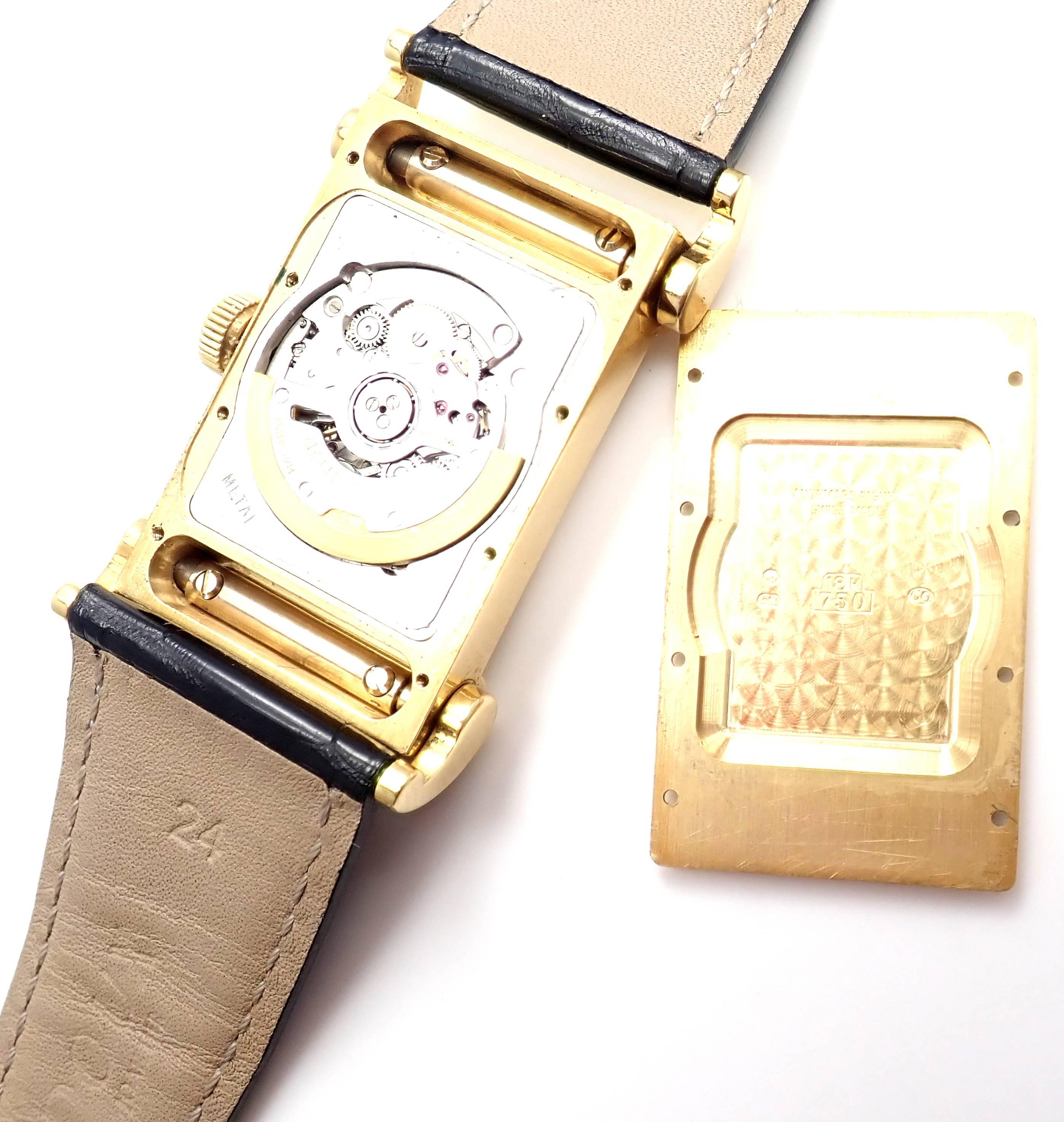 Audemars Piguet Yellow Gold Canape Automatic Wristwatch In New Condition In Holland, PA