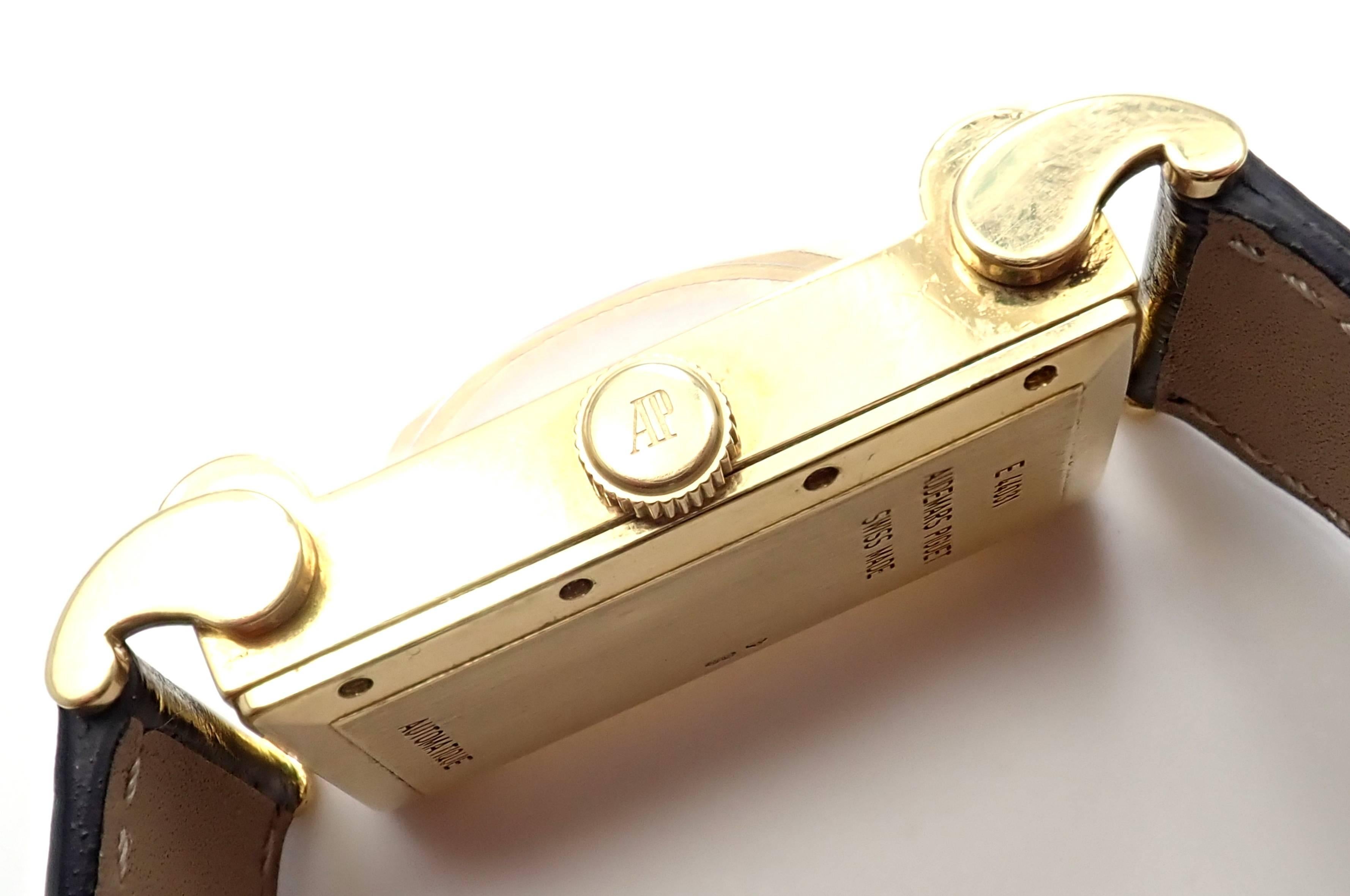 Women's or Men's Audemars Piguet Yellow Gold Canape Automatic Wristwatch