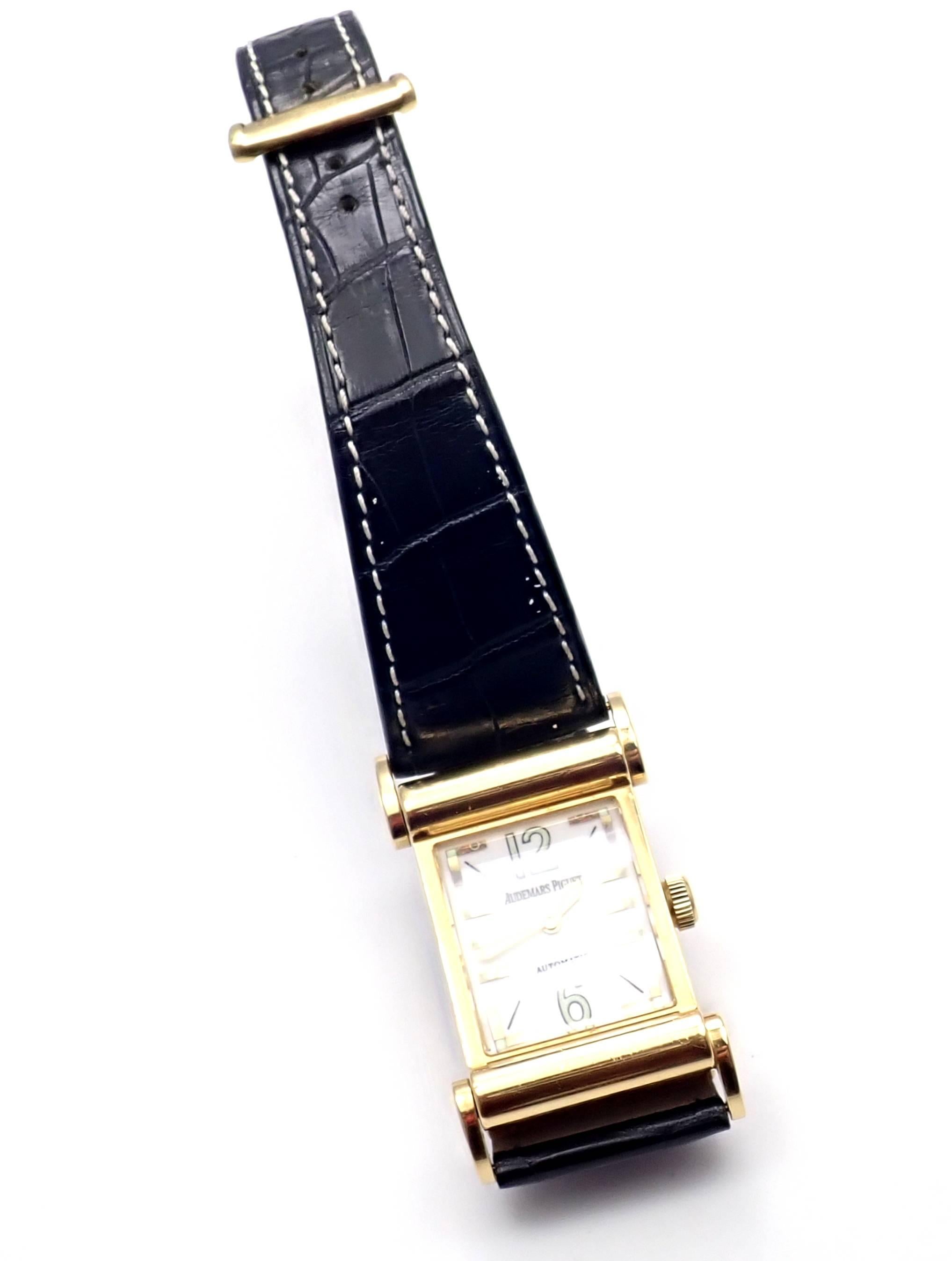 Audemars Piguet Yellow Gold Canape Automatic Wristwatch 2