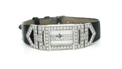 Audemars Piguet Charleston 18k Weißgold 14mm 1,5ctw Diamant Armbanduhr
