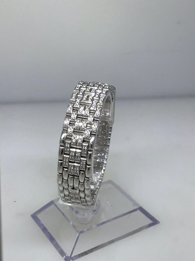Audemars Piguet Charleston White Gold Diamond Bracelet Ladies Watch ...