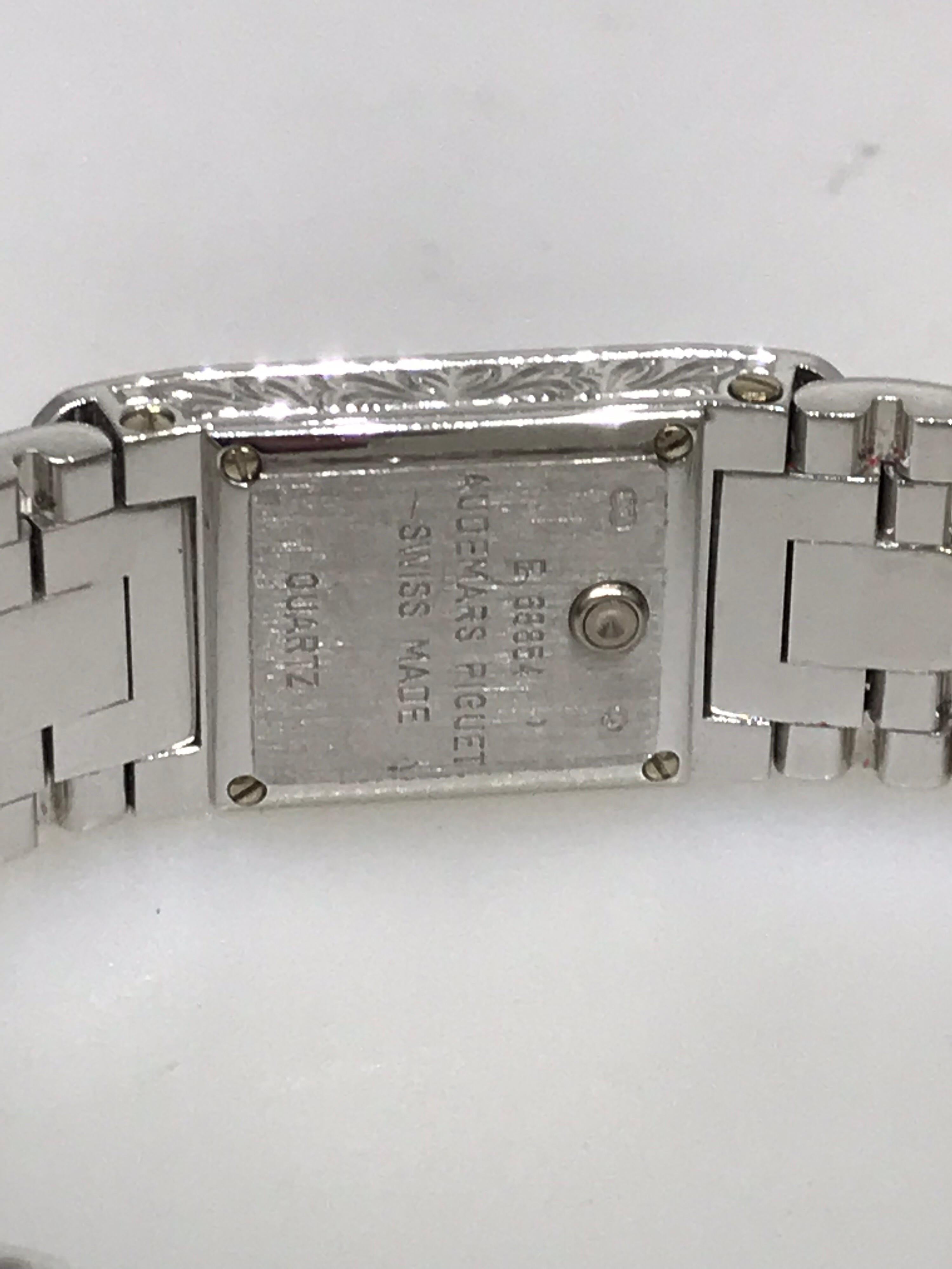 Audemars Piguet Charleston White Gold Diamond Bracelet Ladies Watch 67029BC New For Sale 1