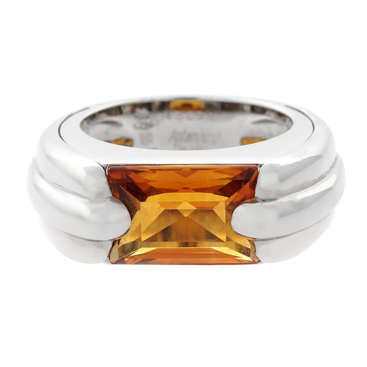 Ring aus Weißgold mit Citrin von Audemars Piguet (Gemischter Schliff) im Angebot