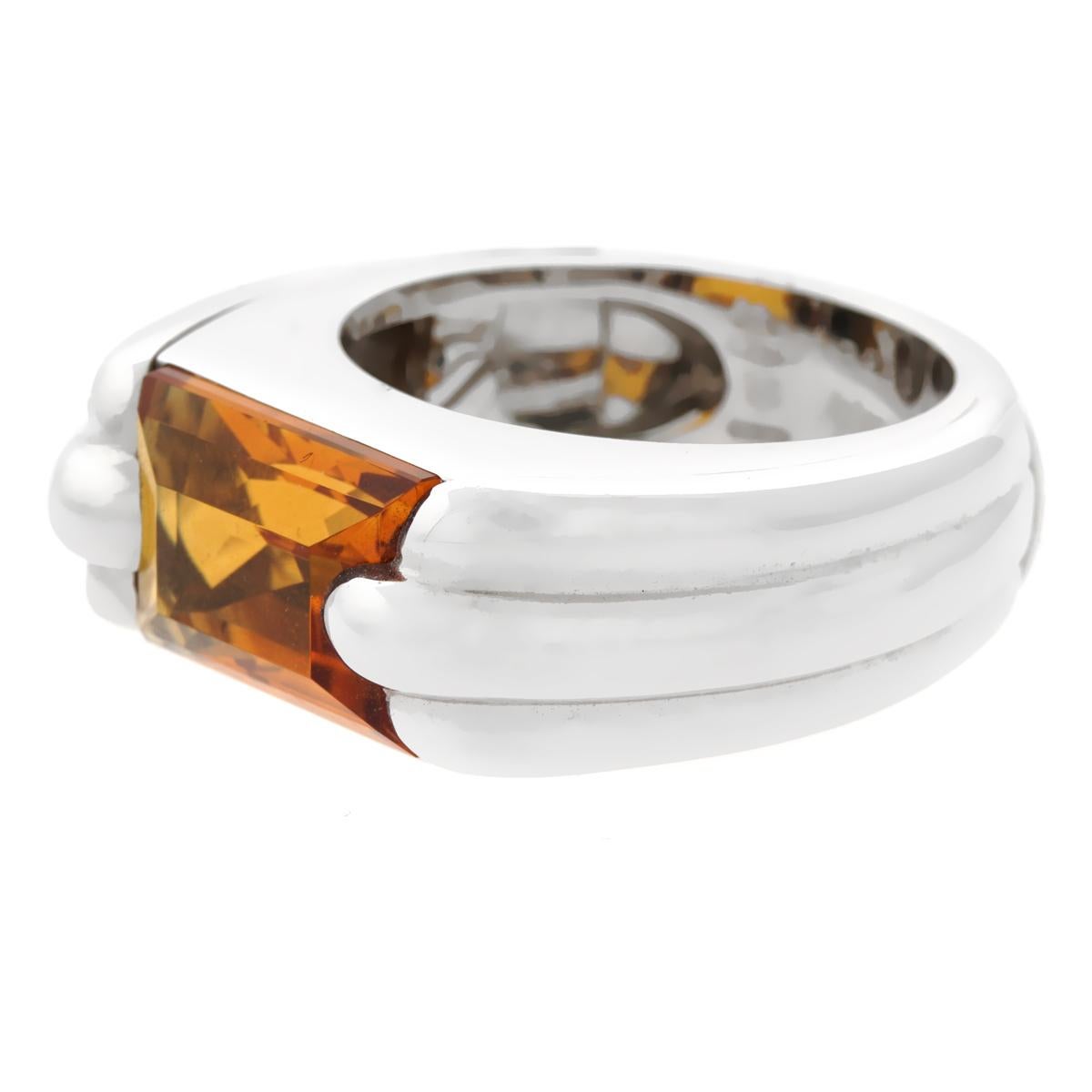Ring aus Weißgold mit Citrin von Audemars Piguet im Zustand „Neu“ im Angebot in Feasterville, PA