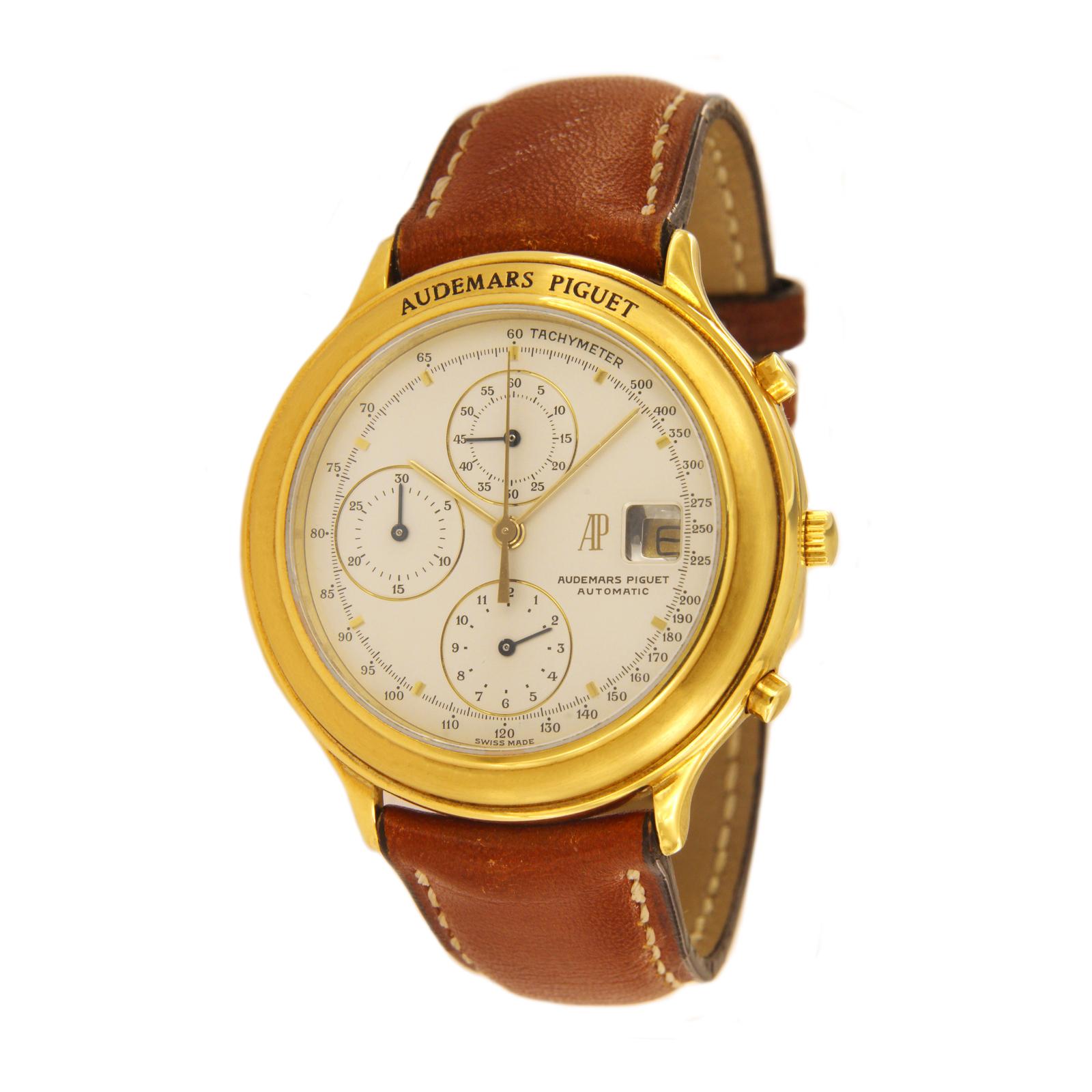 Men's Audemars Piguet Classic 18 Karat Yellow Gold Watch, 1980s