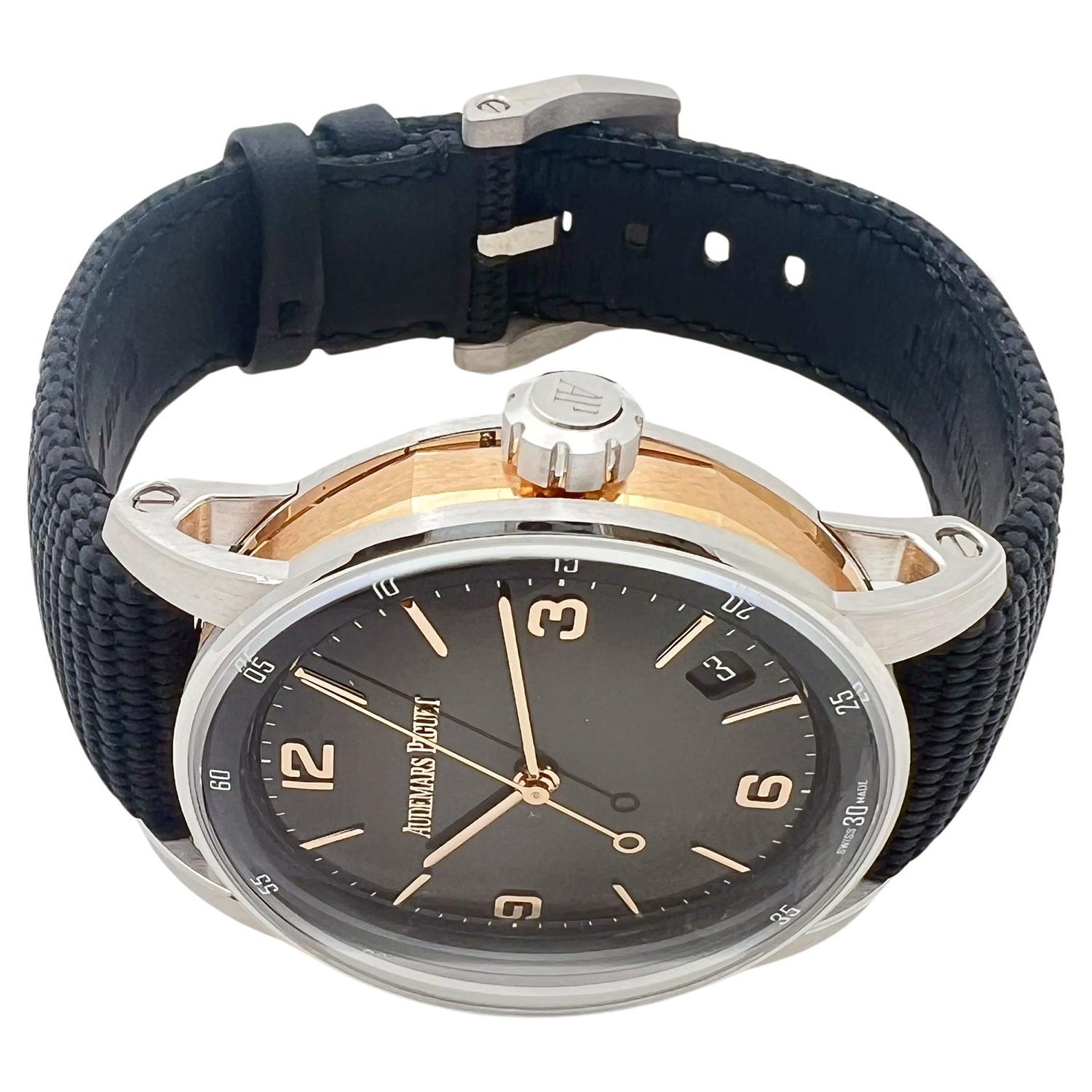 Audemars Piguet Code 11,59 Weiß- und Roségold-Uhr Ref. 15210CR.OO.A002CR.01 für Damen oder Herren im Angebot