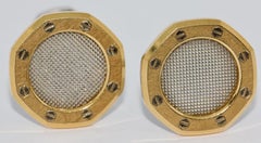Audemars Piguet Cufflinks in Original Box, Gerald Genta’s Royal Oak Design