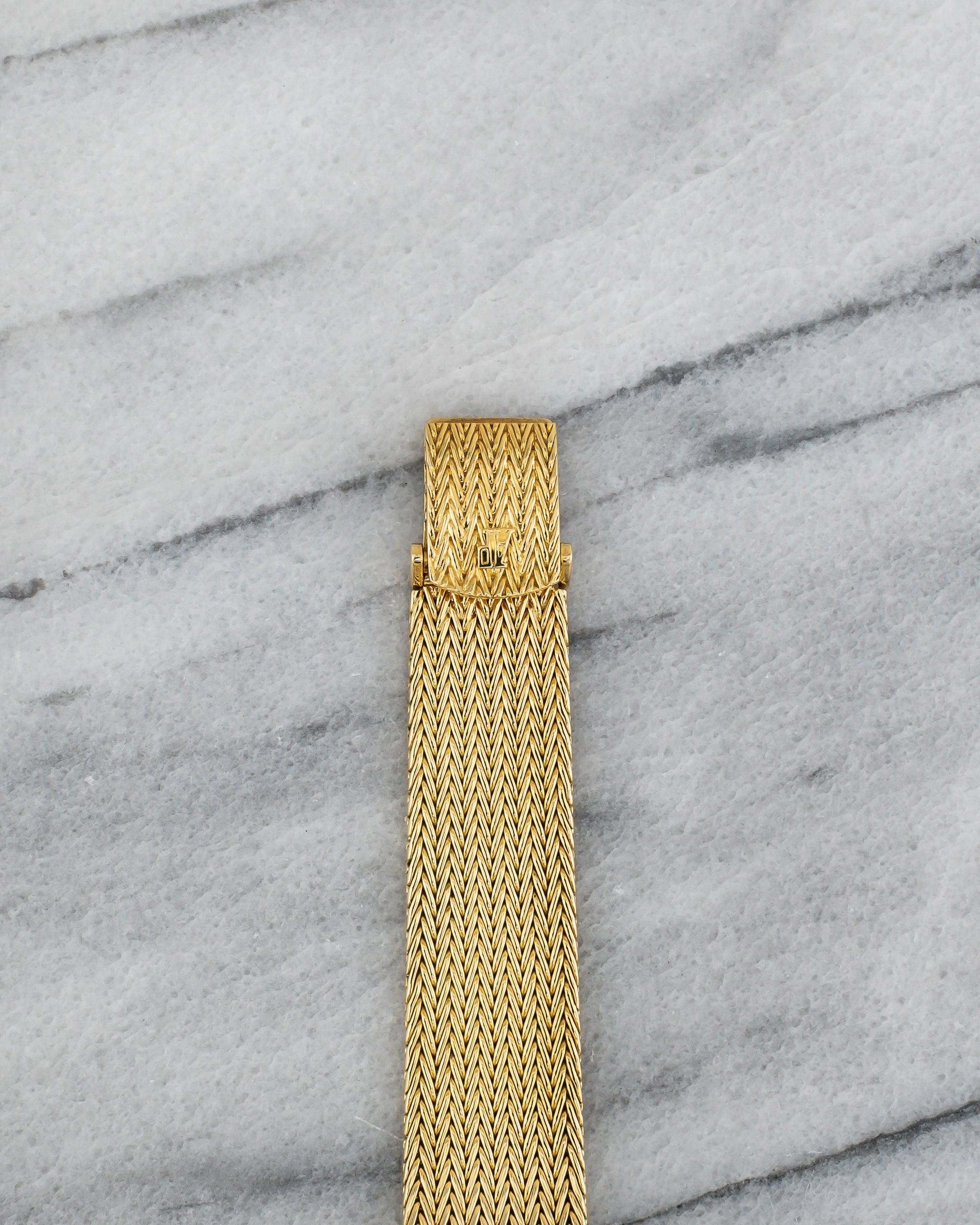 Audemars Piguet Diamond Pave Dial Uhr in 18K Gelbgold, 1980er Jahre im Zustand „Gut“ im Angebot in New York, NY