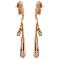 Audemars Piguet Diamond Rose Gold Drop Earrings