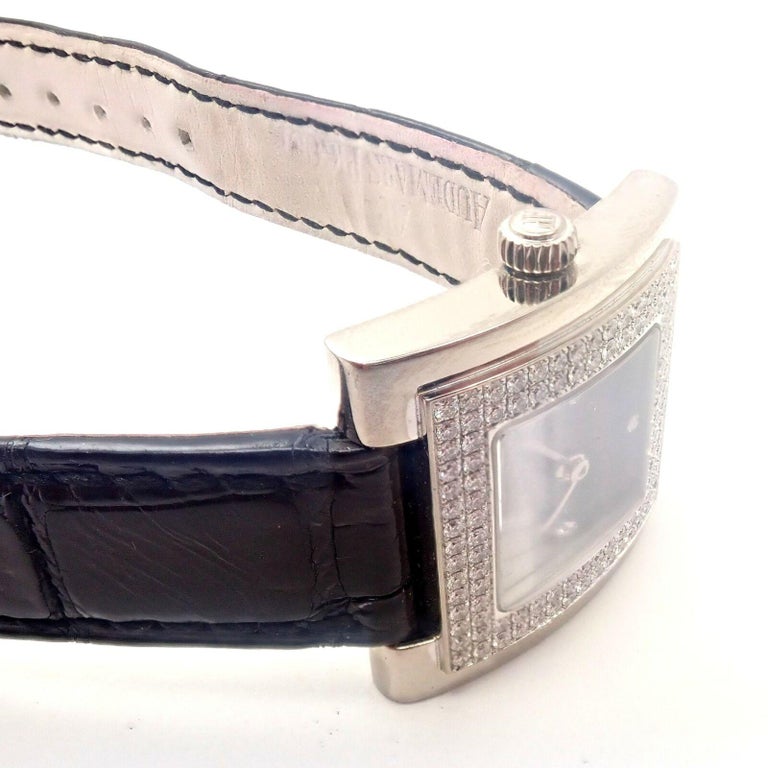 Audemars Piguet Diamond White Gold Ladies Watch For Sale 4
