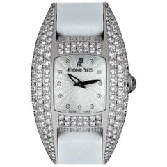 Audemars Piguet Dream Ladies Silver Guilloche Dial Diamond Set Watch