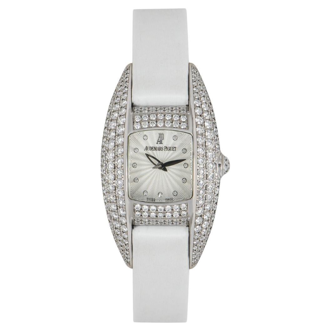 Audemars Piguet Dream Ladies Silver Guilloche Dial Diamond Set Watch