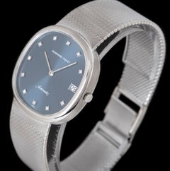 Audemars Piguet Dress Watch White Gold Blue Diamond Dial Automatic