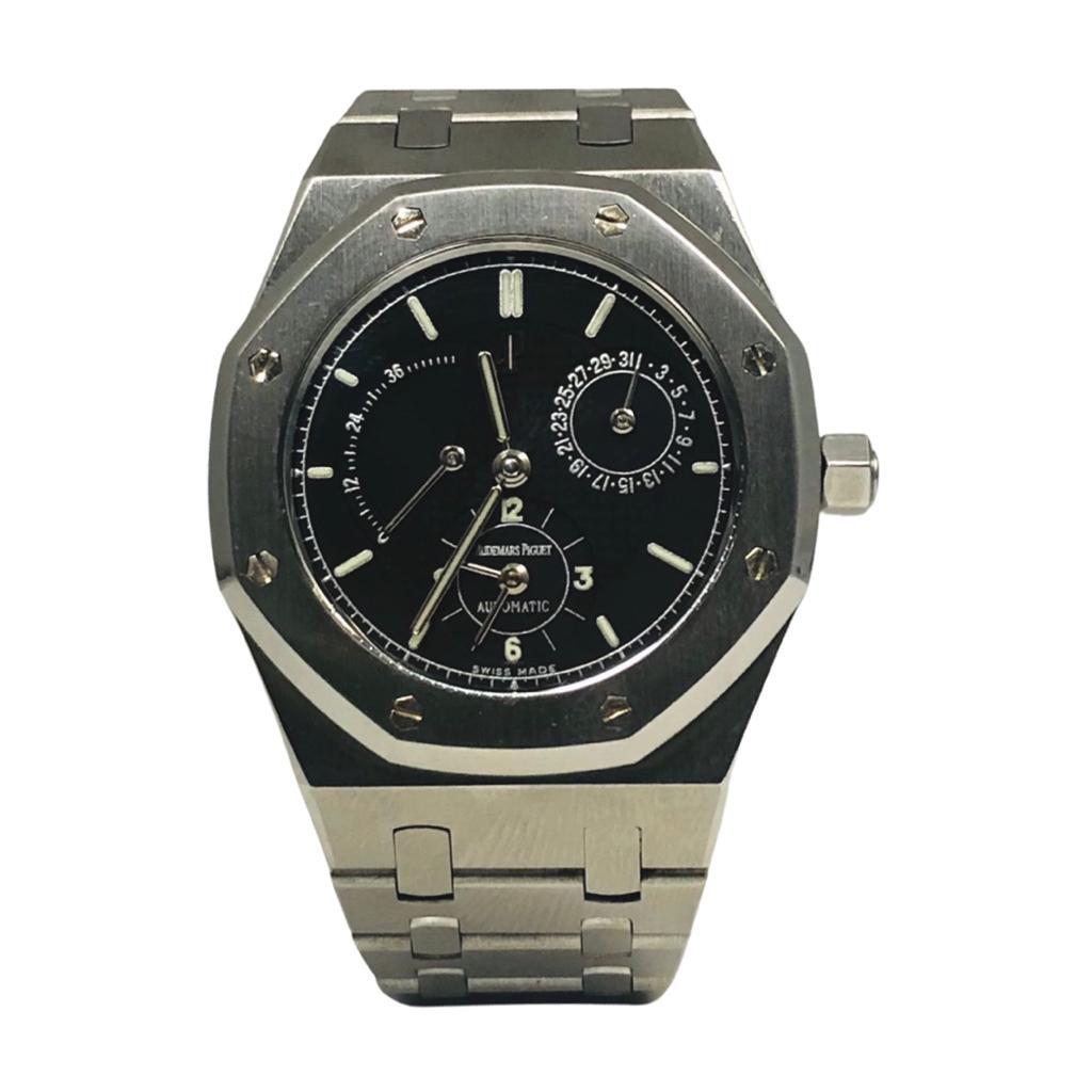 Audemars Piguet Dual Time Royal Oak Ref. 25730ST Stainless Steel Watch In Good Condition In Miami, FL