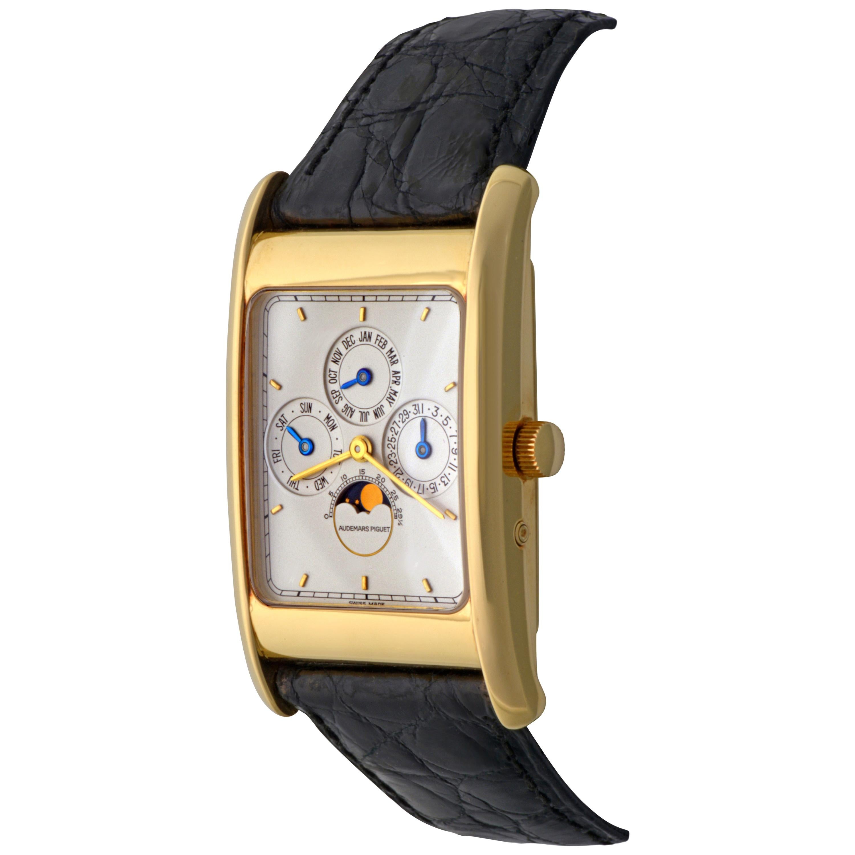 Audemars Piguet Edward Piguet Yellow Gold Perpetual Calendar Wristwatch