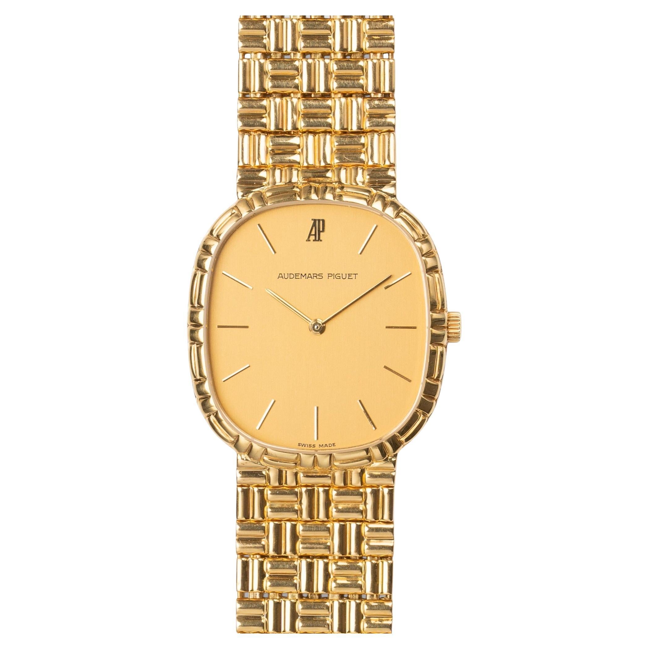 Audemars Piguet Ellipse "Puzzle" 4647/903 Esfera Champán Cuerda Manual 18k YG B