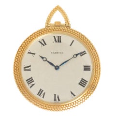 Retro Audemars Piguet for Cartier Yellow Gold Manual Wind Pocket Watch