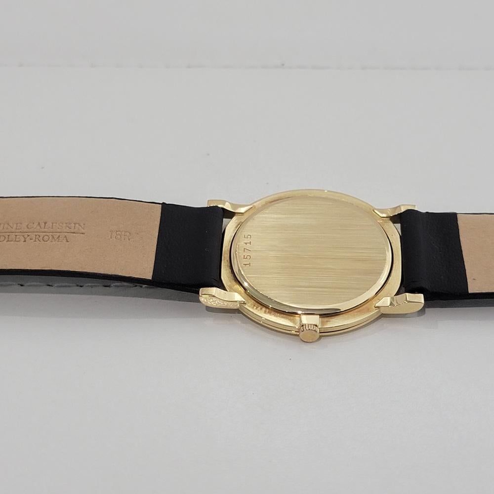Audemars Piguet Geneve 18k Solid Gold Herren Ultra Thin Manual Wind 1970s RA537 im Angebot 7