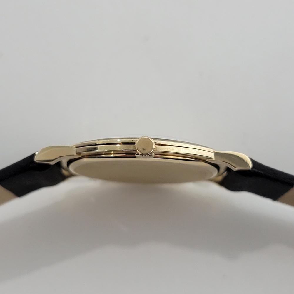 Audemars Piguet Geneve 18k Solid Gold Herren Ultra Thin Manual Wind 1970s RA537 im Angebot 6