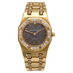 Audemars Piguet Gold & Diamond 'Royal Oak' Wristwatch 26mm From MARY TYLER MOORE