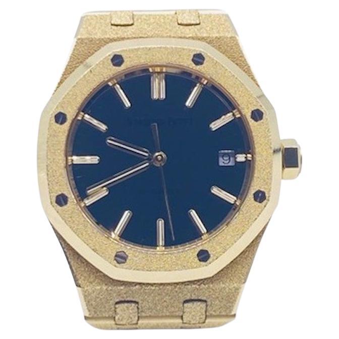 Audemars Piguet Gold Ap Limited Edition Royal Oak By Carolina Bucci Watch For Sale