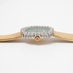 Audemars Piguet Gold Diamond and Stone Dial Ladies Wrist Watch