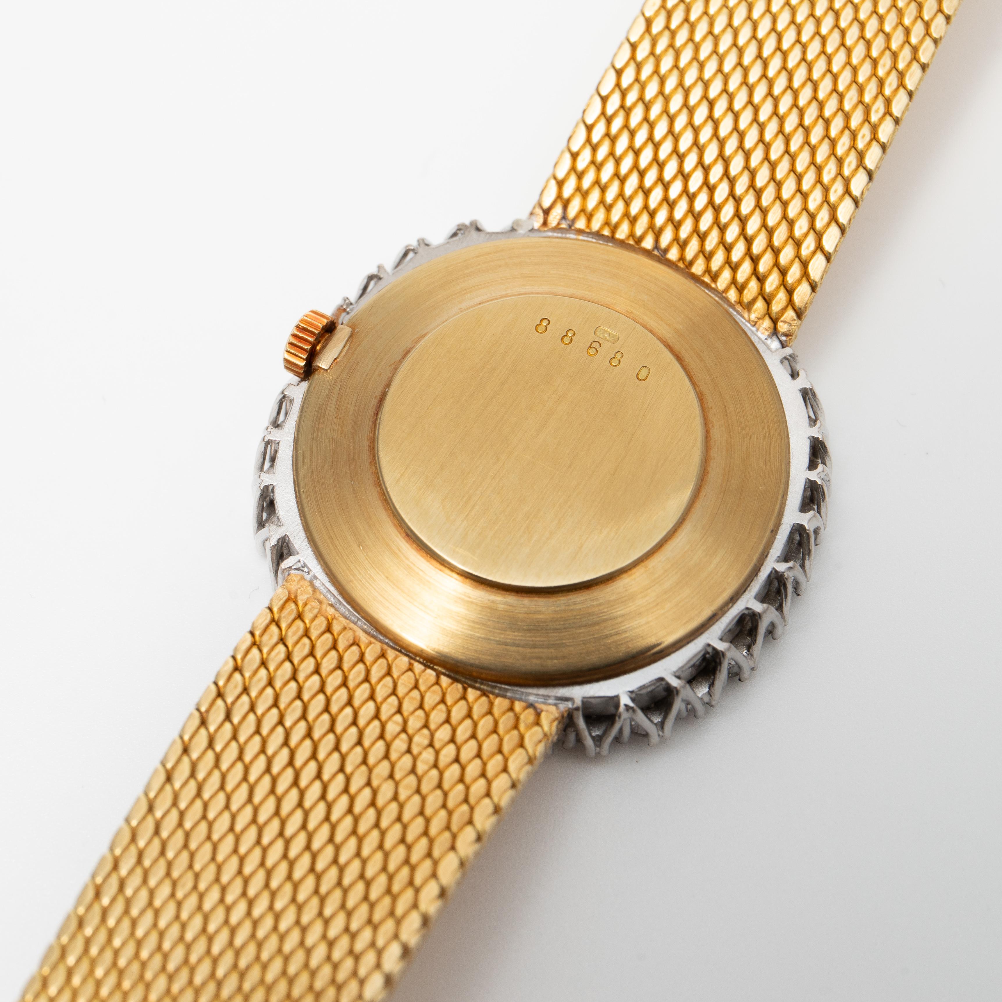 Audemars Piguet Gold Diamond and Stone Dial Ladies Wrist Watch at 1stDibs
