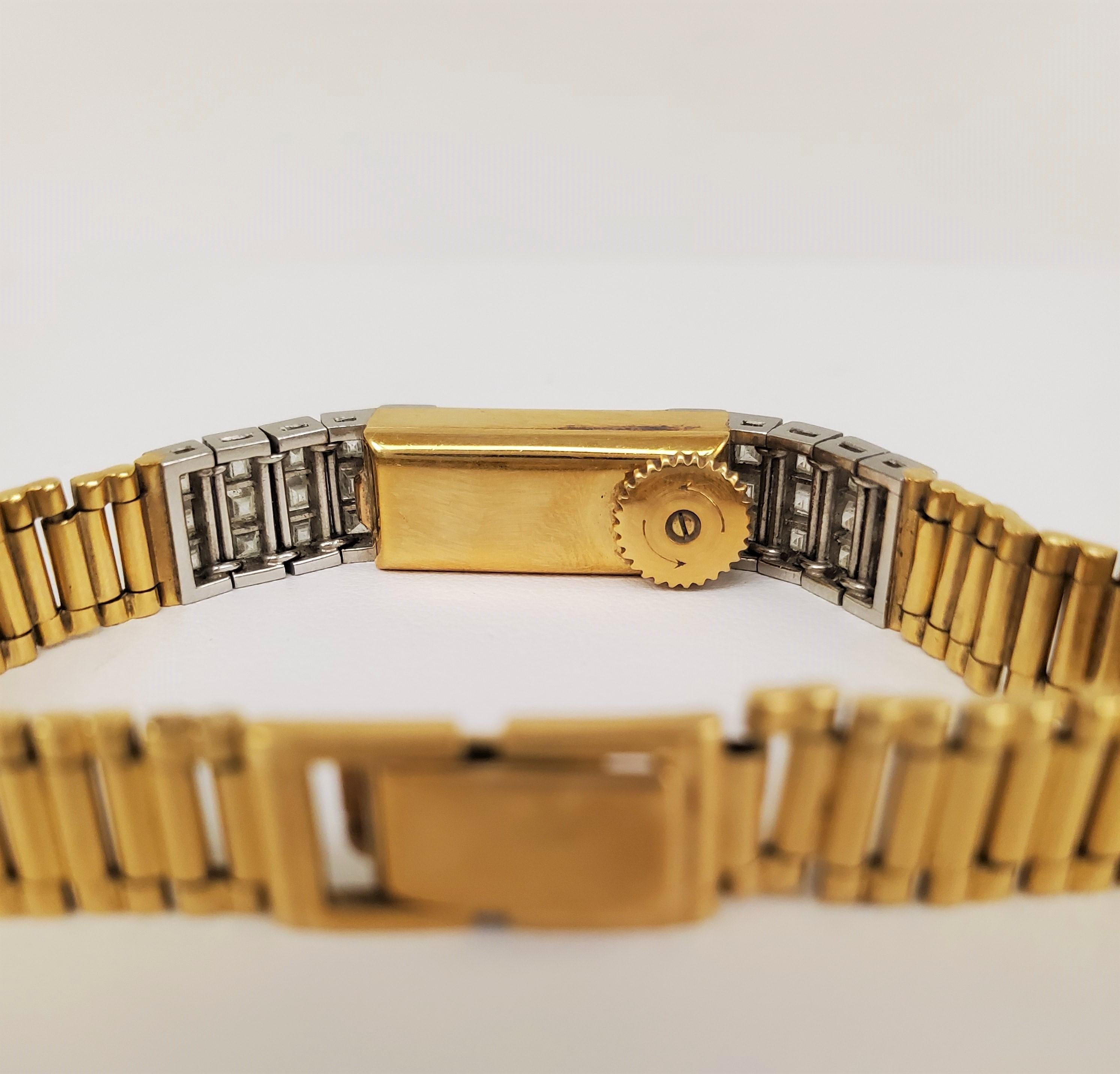 Audemars Piguet Gold Platinum Diamond Ladies Watch In Excellent Condition In New York, NY