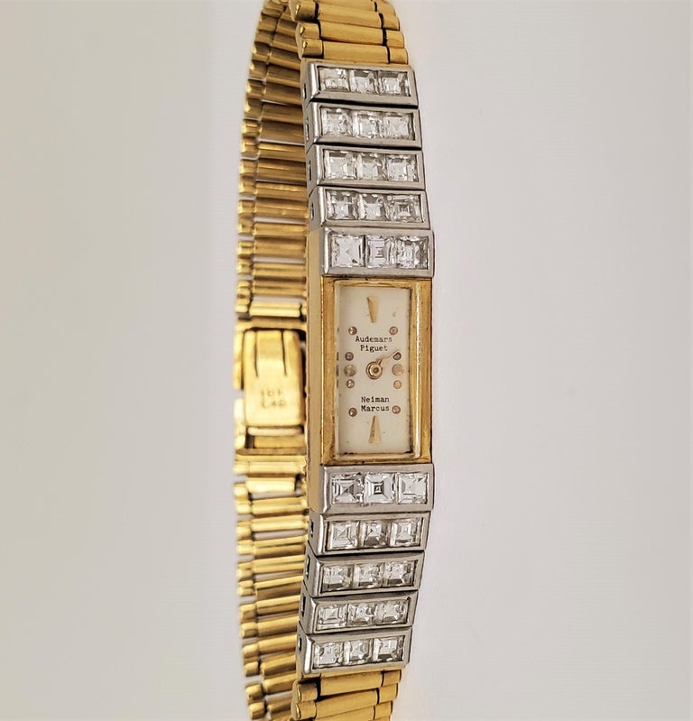 Audemars Piguet Gold Platinum Diamond Ladies Watch at 1stDibs
