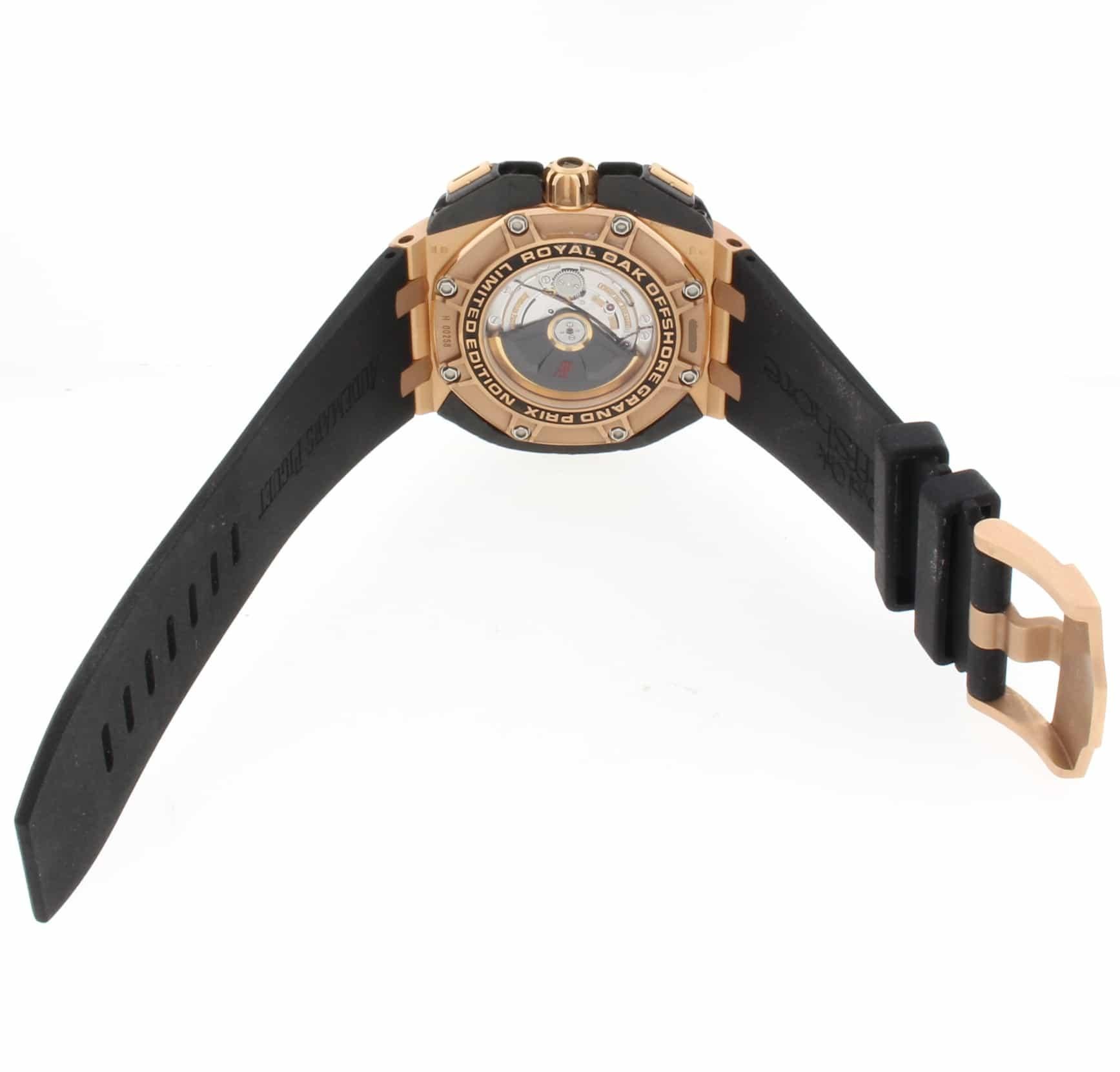 Audemars Piguet Grand Prix Royal Oak Offshore 18K Gold Limited Edition Men Watch In Excellent Condition For Sale In New York, NY