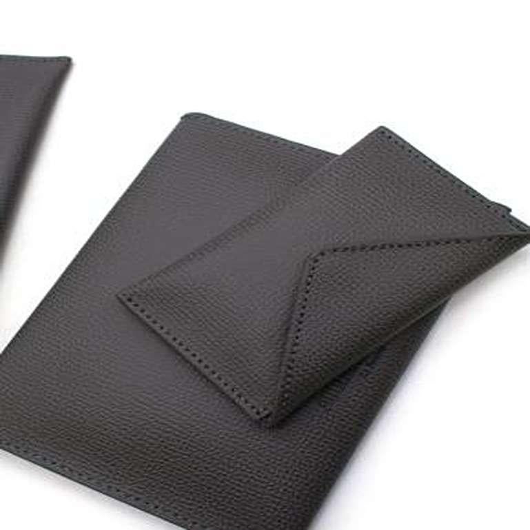 Audemars Piguet Grey Leather Pouches Set of 3 Sizes For Sale 2