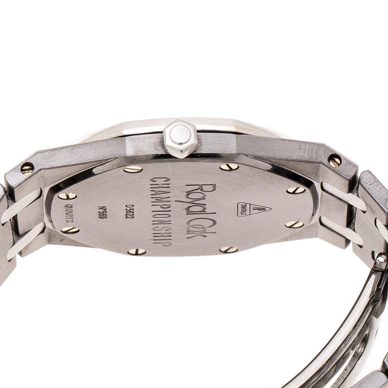 Audemars Piguet Grey Tantalum Stainless Steel Diamond Women's Wristwatch 33 mm 3