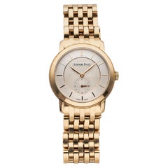 Audemars Piguet Juels 18K Rose Gold 2014 White Guilloche Dial Automatic 35mm Pap