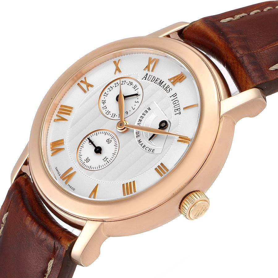 Audemars Piguet Jules 18k Rose Gold Men's Watch 25955OR Box Papers For Sale 2