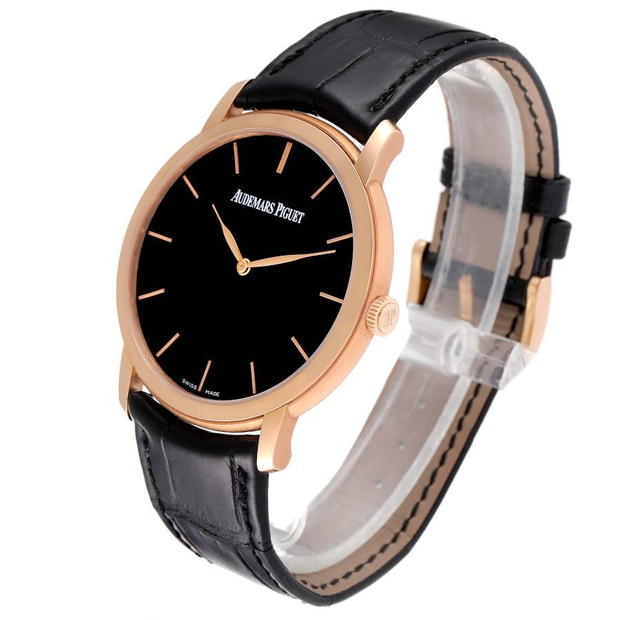 Men's Audemars Piguet Jules Extra-Thin Rose Gold Mens Watch 15180OR Papers For Sale