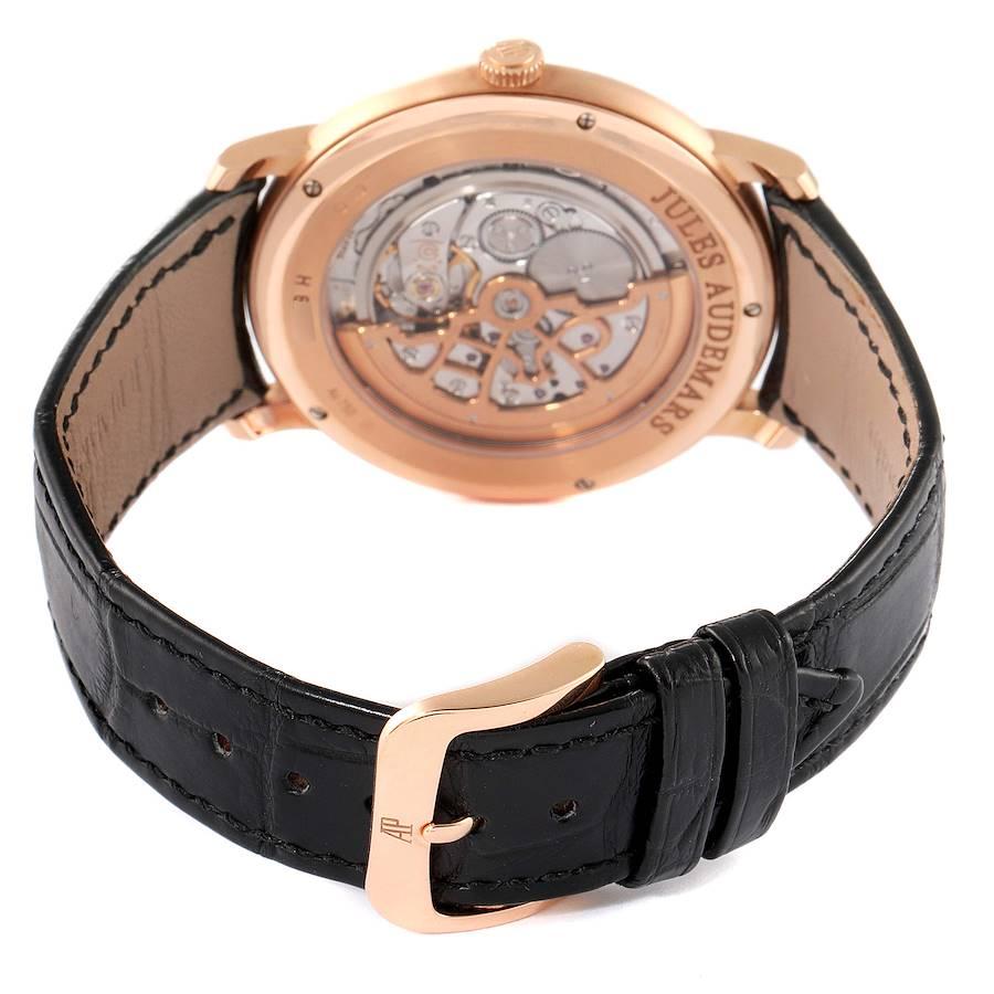 Audemars Piguet Jules Extra-Thin Rose Gold Mens Watch 15180OR Papers For Sale 3