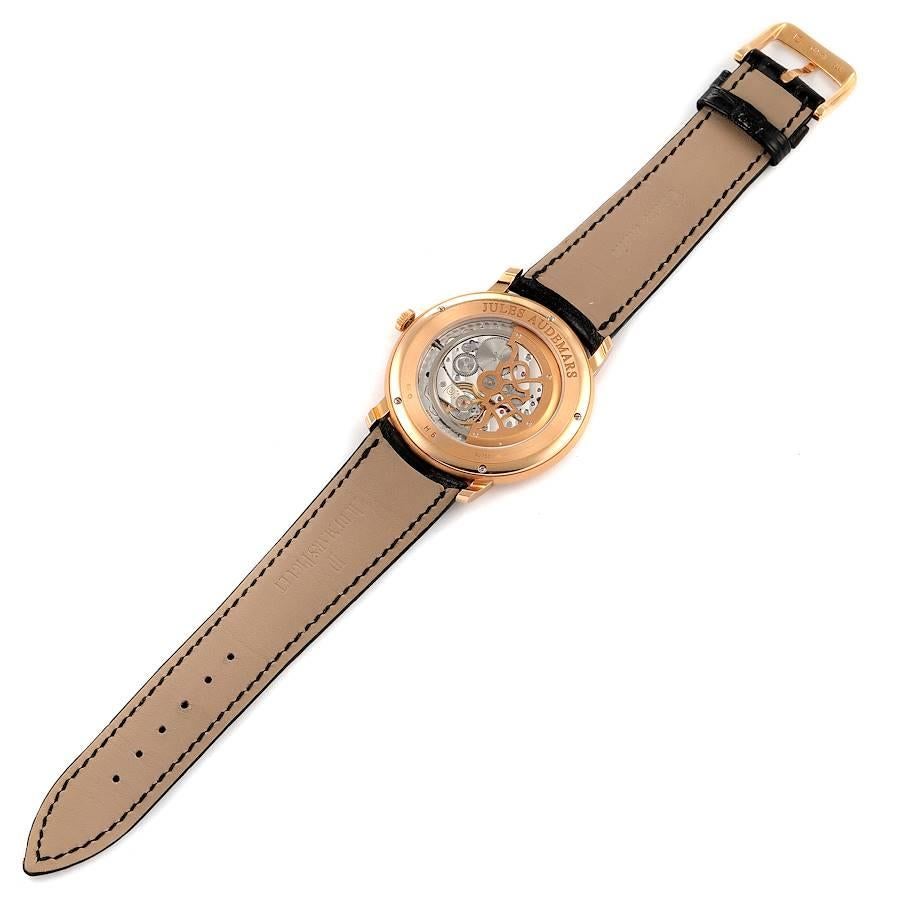 Audemars Piguet Jules Extra-Thin Rose Gold Mens Watch 15180OR Papers For Sale 4